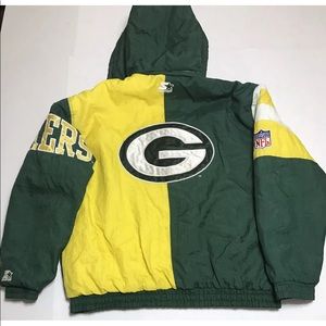 Vintage 90s Green Bay Packers Starter Puffer